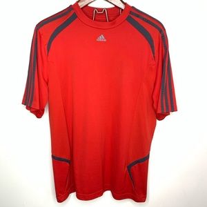 Adidas Logo 3 Stripe Lightweight Breathable Shirt